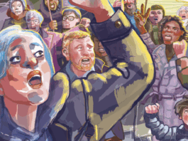 SelfMadeHero announces NOISY VALLEY: THE ART OF PROTEST, a work of graphic non-fiction The cover of Noisy Valley: The Art of Protest