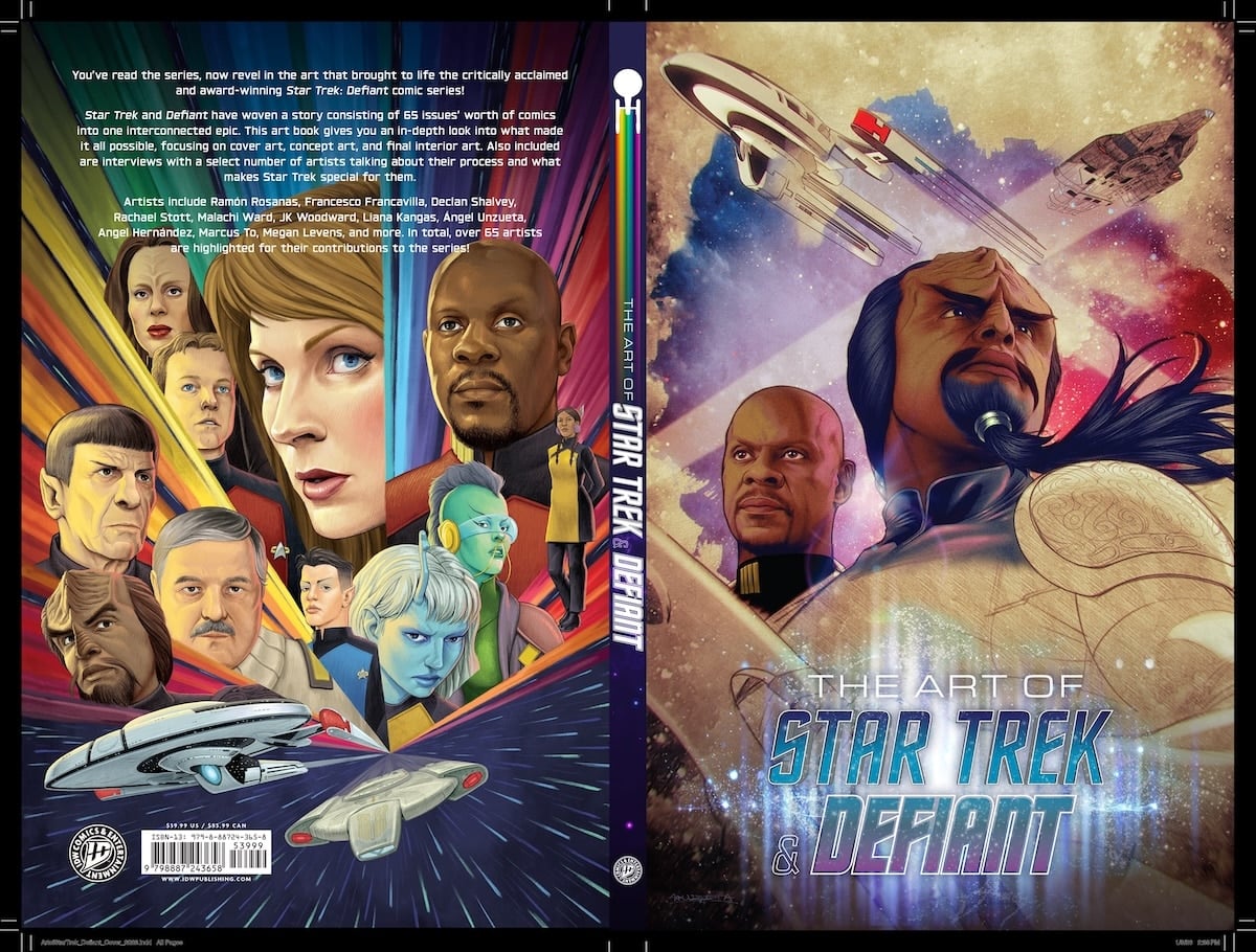 Worf and The Sisko on the cover of The Art of Star Trek & Defiant, coming in June from IDW.