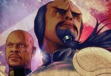 Exclusive Preview: Beam up IDW’s THE ART OF STAR TREK & DEFIANT this summer Worf and The Sisko on the cover of The Art of Star Trek & Defiant, coming in June from IDW.