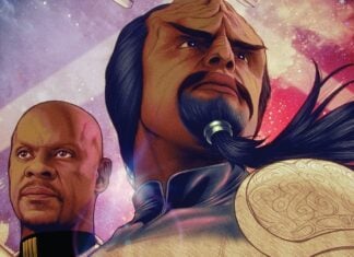 Exclusive Preview: Beam up IDW’s THE ART OF STAR TREK & DEFIANT this summer Worf and The Sisko on the cover of The Art of Star Trek & Defiant, coming in June from IDW.