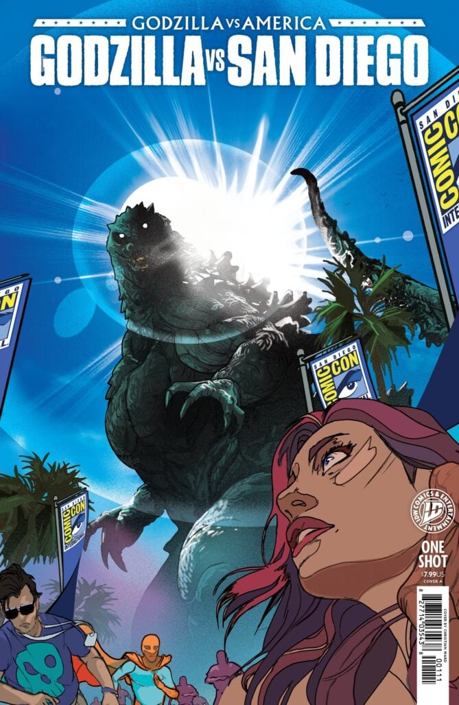 Godzilla vs. America: San Diego cover A by Christian Ward