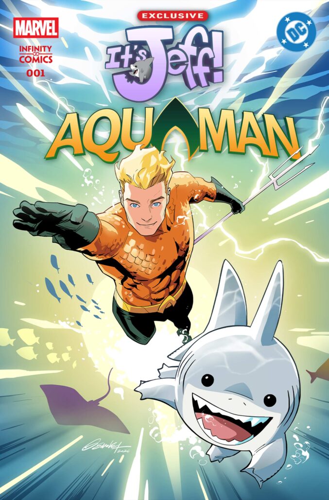 It's Jeff/Aquaman cover art by Andres Genolet