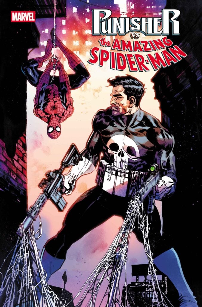 Punisher vs Spider-Man #1 cover by Jonas Scharf