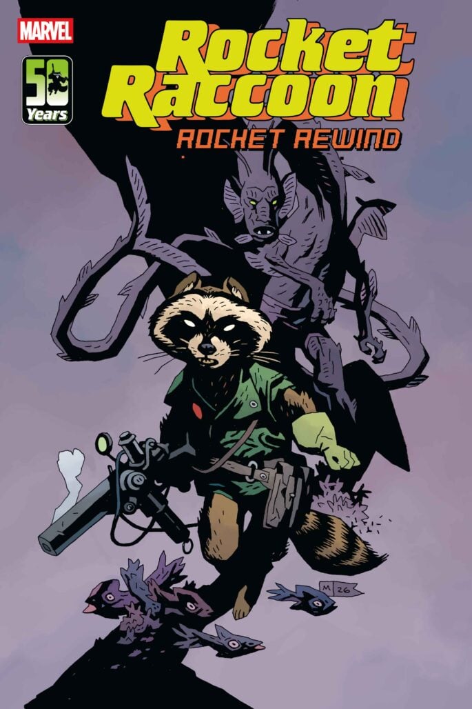 Rocket Raccoon: Rocket Rewind cover by Mike Mignola