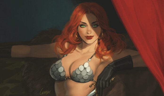 Red Sonja The Plunder & The Princess cover by Lesley Leirix Li featured