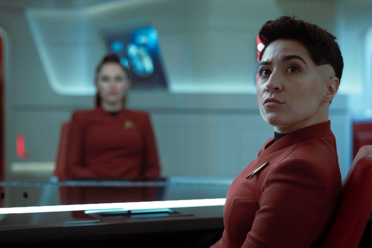 Melissa Navia as Ortegas in season 4, Episode 1 of Strange New Worlds streaming on Paramount+.