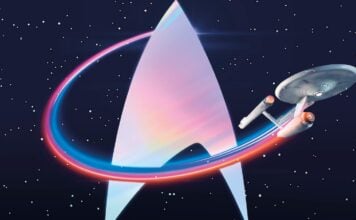 Map the Franchise’s multiverse with STAR TREK TIMELINES The original Enterprise (no bloody A, B, C, D, E, F or G) flies around the Starfleet delta.