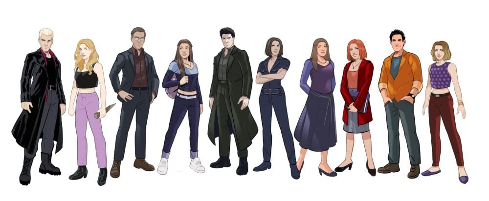Buffy the Vampire Slayer character designs by Stephen Byrne