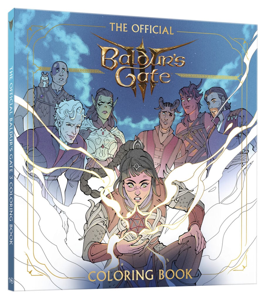 The Official Baldur's Gate 3 Coloring Book cover by Jaki King