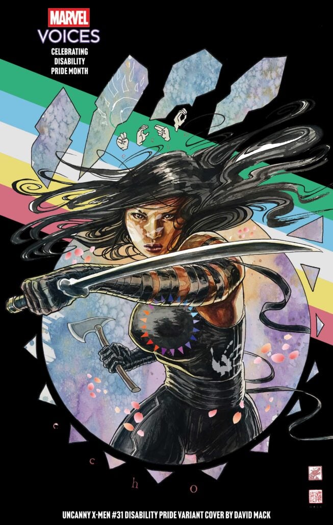 Uncanny X-Men #31 Disability Pride cover by David Mack