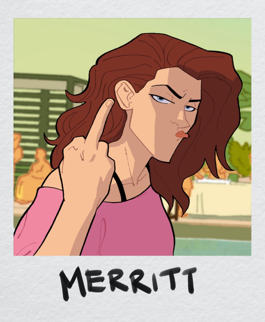 Worst Man characters - Merritt Tilford-McElligott