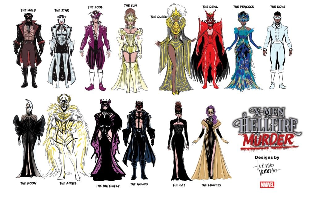 Costume designs by Luciano Vecchio