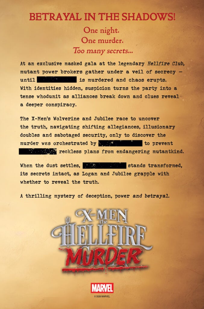 X-Men: The Hellfire Murder's longer synopsis
