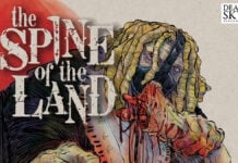 Cover Reveal: Cannibals and Hooded Gunmen grace the cover of THE SPINE OF THE LAND