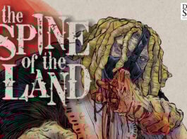 Cover Reveal: Cannibals and Hooded Gunmen grace the cover of THE SPINE OF THE LAND