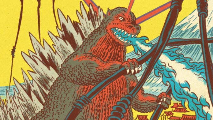 GODZILLA'S MONSTERPIECE THEATRE PRESENTS - ROAR OF THE WORLDS Cover A Tom Scioli (cropped)