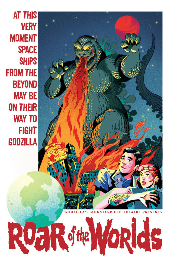 Godzilla's Monsterpiece Theatre Presents: Roar of the Worlds #1 1:10 Incentive Variant by Nicole Goux