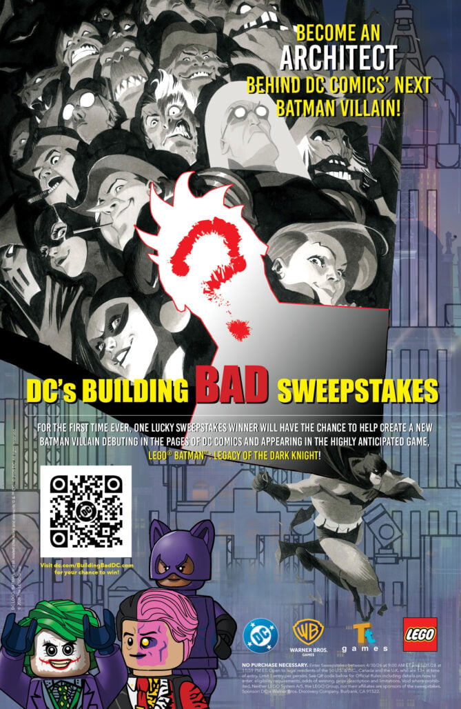 DC's Building Bad Sweepstakes advert
