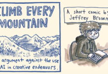 Jeffrey Brown argues for humans vs AI with ‘Climb Every Mountain’ kickstarter jeffrey brown kickstarter