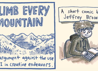 Jeffrey Brown argues for humans vs AI with ‘Climb Every Mountain’ kickstarter jeffrey brown kickstarter