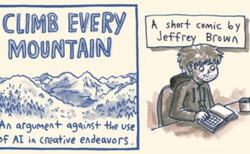 Jeffrey Brown argues for humans vs AI with ‘Climb Every Mountain’ kickstarter jeffrey brown kickstarter