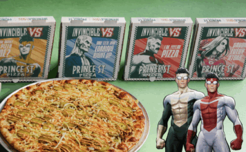 Skybound Entertainment x Prince St. Pizza collab to celebrate INVINCIBLE VS launch Skybound Entertainment x Prince St. Pizza Invincible VS collab