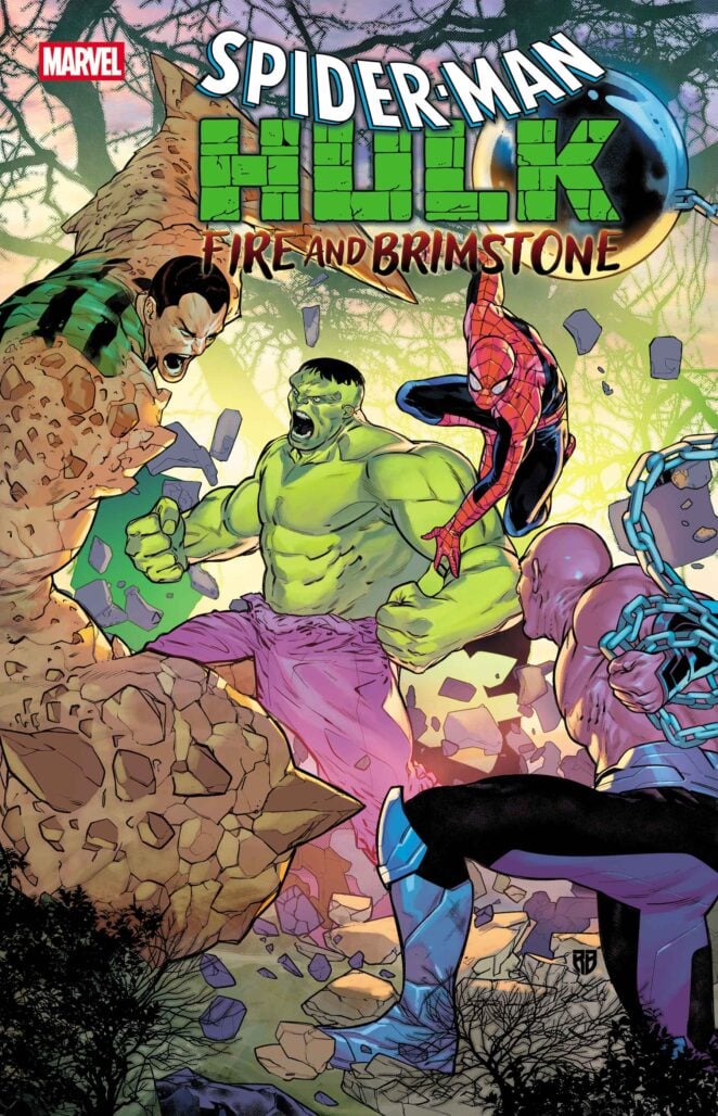 Spider-Man/Hulk: Fire and Brimstone #1 cover by R.B. Silva