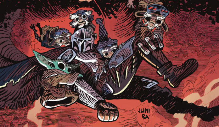 The-Mandalorian-and-Grogu-Danger-in-the-Dark_Juni-Ba featured