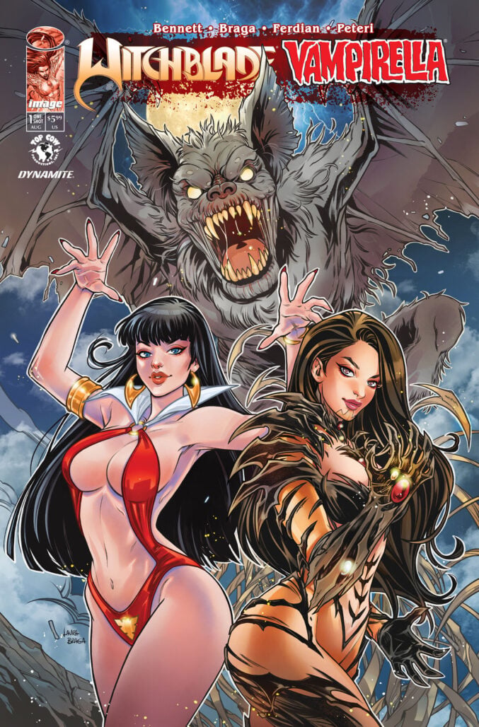Witchblade/Vampirella #1 cover A, by Laura Braga