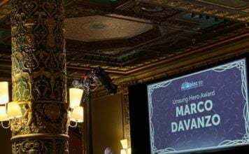 Marco Davanzo receives Binc’s Unsung Hero Award