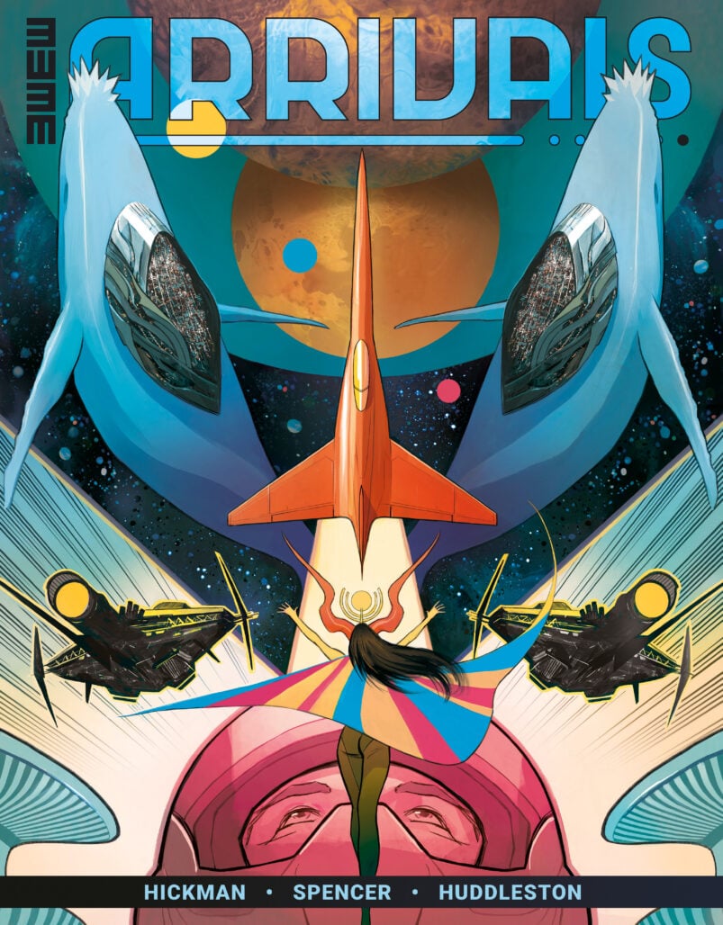 Arrivals #1 cover art by Mike Huddleston