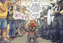 Exclusive: Meet CIVIL DISOBEDIENCE’s Henry the Antifascist Honey Badger