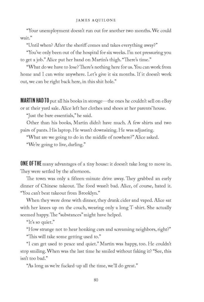 Excerpt from "Tiny House of Terror" by James Aquilone