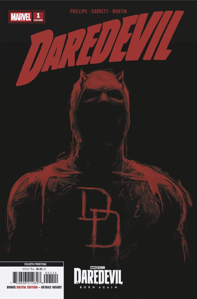 Daredevil #1 (2026) fourth printing cover