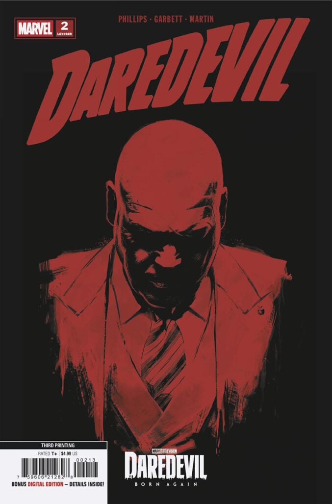Daredevil #2 (2026) third printing cover