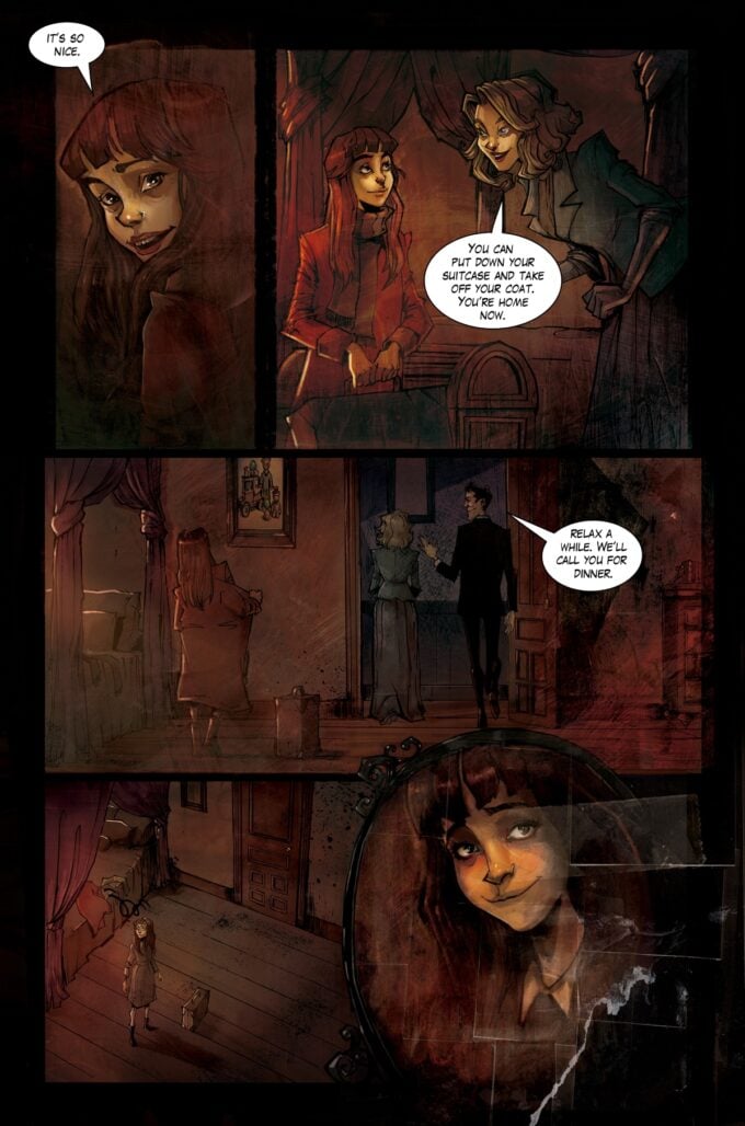 Heartbreak Manor interior art