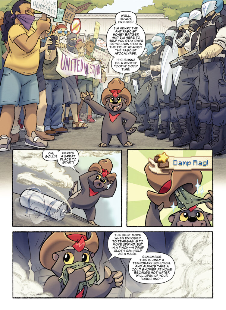 Civil Disobedience - Henry the Antifascist Honey Badger page 1