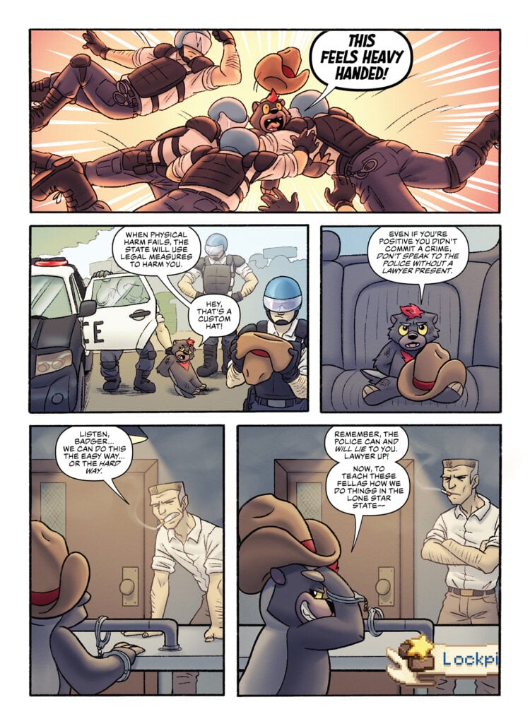 Civil Disobedience - Henry the Antifascist Honey Badger page 3