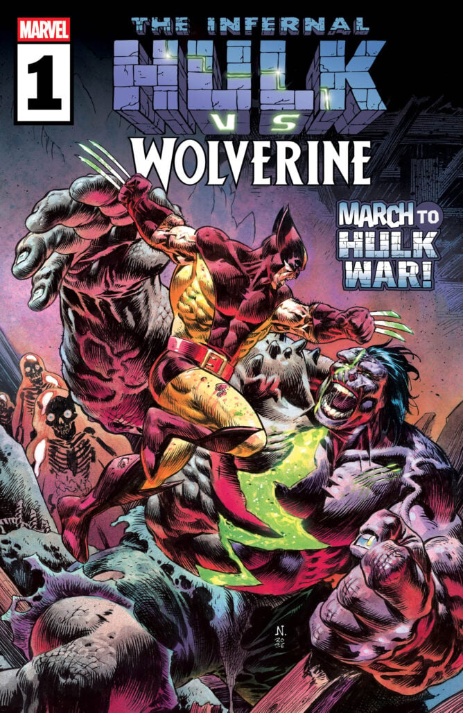 Infernal Hulk vs. Wolverine cover by Nic Klein
