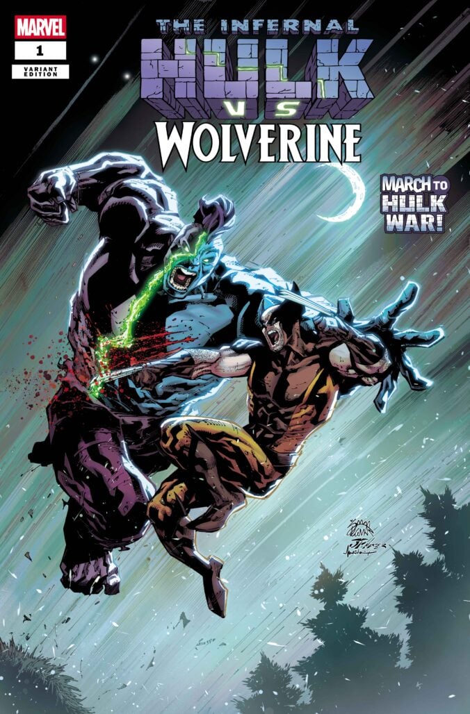 Infernal Hulk vs. Wolverine cover by Ryan Stegman
