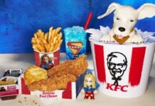KFC Supergirl fast food collab includes limited edition Krypto Collectible Bucket KFC Supergirl