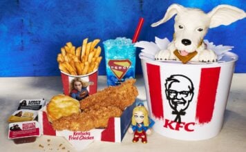 KFC Supergirl fast food collab includes limited edition Krypto Collectible Bucket KFC Supergirl