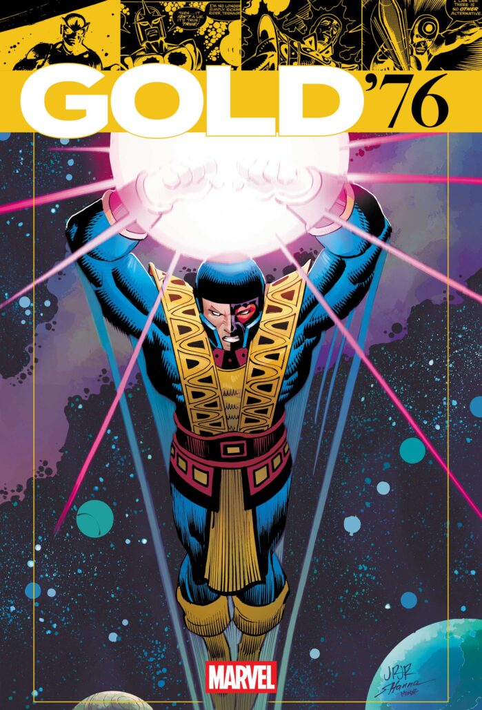 Marvel Gold '76 variant cover by John Romita Jr.