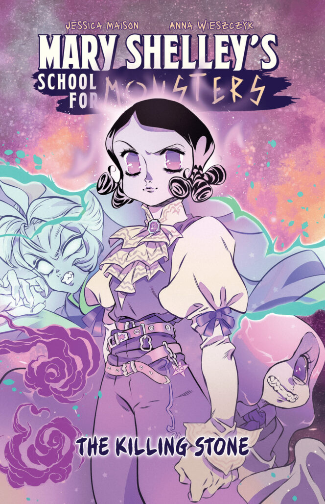 Mary Shelley's School for Monsters: The Killing Stone cover by Anna Wieszczyk