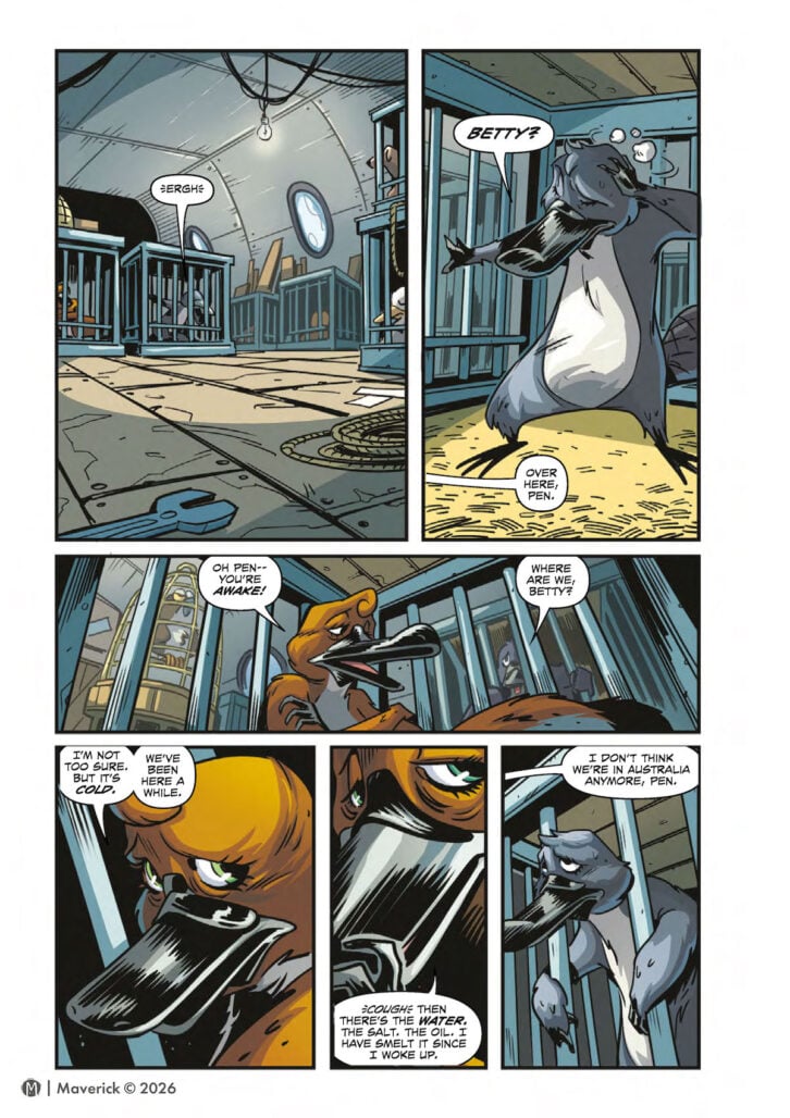 Penelope's Escape from the Platypusary interior art