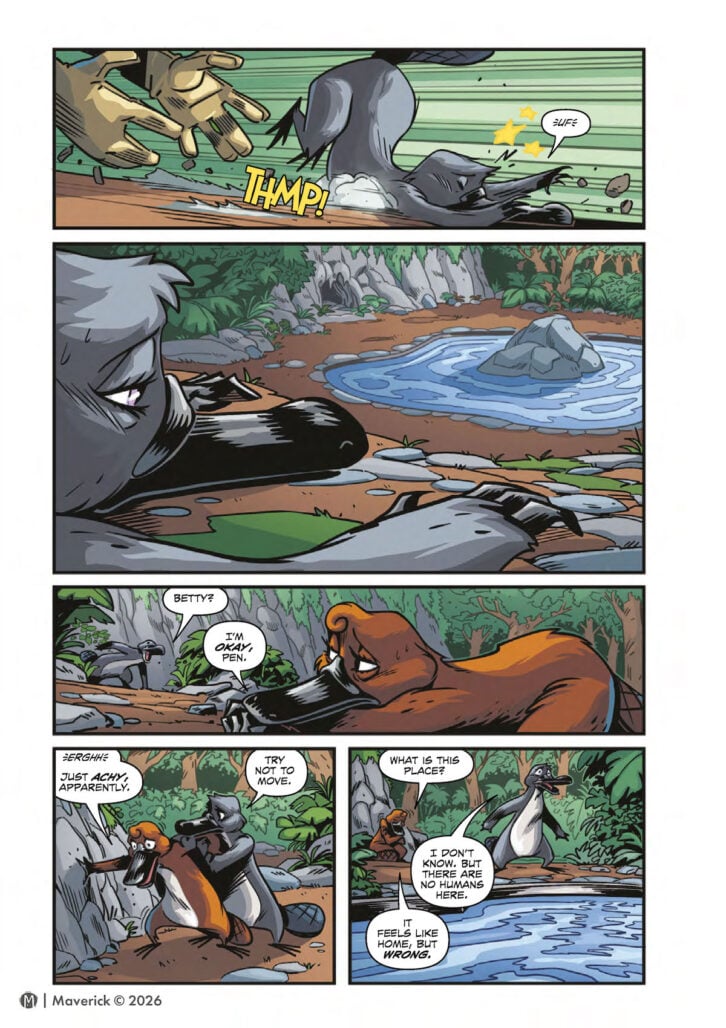 Penelope's Escape from the Platypusary interior art