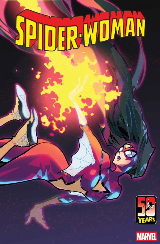 Spider-Woman 50th Anniversary Special cover by Rose Besch
