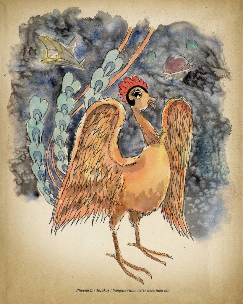 TEZUKA! God of Manga Kickstarter-exclusive Phoenix print by Matt Kindt