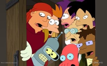 TV Review: FUTURAMA Season 14 delivers pensive, self-reflexive and predictive episodes FUTURAMA - “Season 14 First Look Images” - Brace yourselves... The future is about to get a whole lot stranger! It's a non-stop onslaught of swaggering space pirates, lab-grown meats, sexy scams... plus the shocking return of Dr. Zoidberg's lost love! You didn't see that coming, prior to being told about it just now! It's a thrilling, all-new season of FUTURAMA on Hulu! (Disney/Matt Groening) FUTURAMA