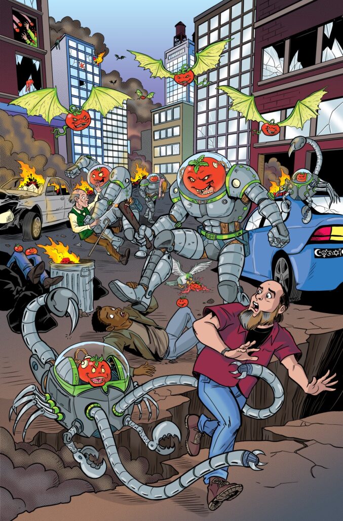 Attack of the Killer Tomatoes interior art